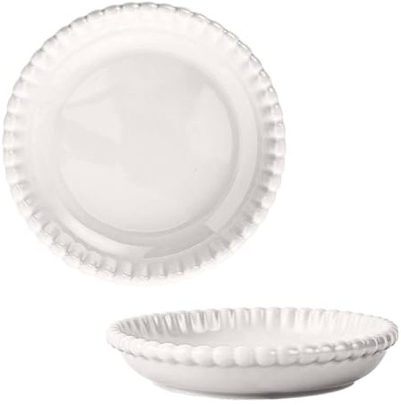 CCYENG Grande Piatto Fondo in Ceramica, Grande Ciotola per Insalata di Pasta, Grande Ciotola da Portata, Bistecca. Ciotola per Insalata di Frutta Grande per Cena-Rotondo9 Pollici-Arancion
