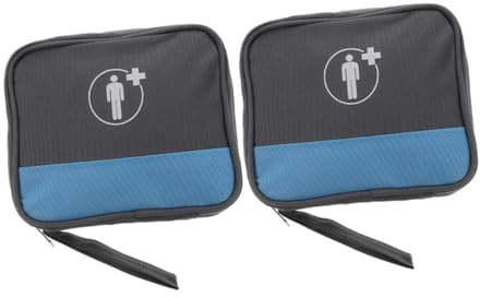 GLEAVI 2pezzi Borsa Medica Vuota Organizer Per Forniture Mediche Kit Traumatologico Portatile Per Casa Ufficio Viaggi Escursionismo e Campeggio