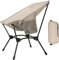 Chaise de camping pliable portable 120 kg, Chaise de Camping Ultra légère - Petite taille une fois pliée - Chaise Pliante Avec poches latérales - Pour pique-nique, pêche, jardin, randonnée, plein air