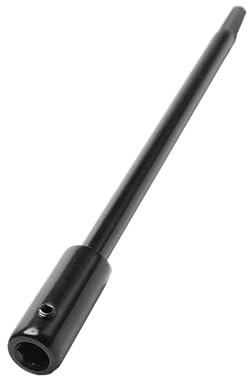 Rallonge de foret extra longue de 254 mm pour foret forstner à arbre hexagonal avec tige de 3/8, tige d'extension, tige de fixation pour fraisage et percées particulièrement profonds, noir