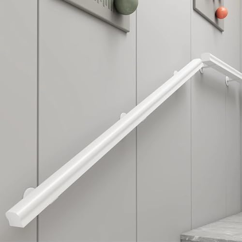 60cm Corrimano Legno for Scale Interne, Ringhiera A Muro for Anziani, Passamano Moderno Capacità di Carico 180KG, Maniglie Antiscivolo Supporto di Sicurezza for Casa, Corridoio, Soppalchi, Terrazze(27