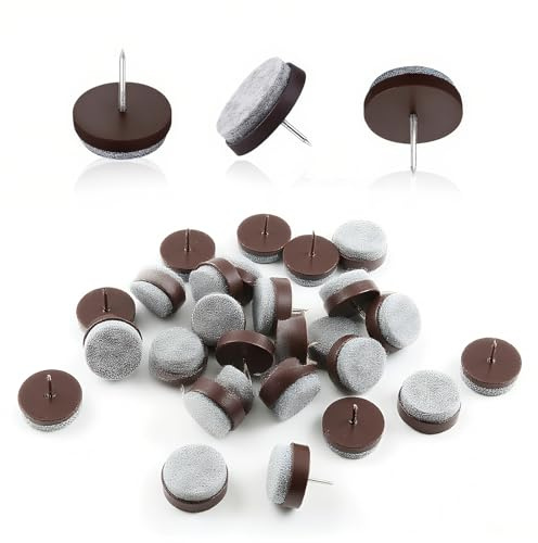 100 Piezas Tacos de Fieltro: 20/22/24mm Tacos para Sillas, Fieltro Sillas para Muebles, Silla, Mesa, Protector Patas