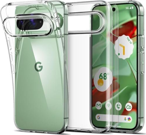 Oprimio Kristallklar Hülle für Google Pixel 10 [Silikon Hülle] [%100 Durchsichtig] [Deutsche Material] [Ultra Dünn] Klar Handyhülle für Google Pixel 10