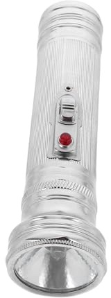 Toddmomy Linterna de Mano Antigua de Metal Retro Años 80, Linterna Vintage Portátil sin Batería 2 Pilas D, 5 Bombillas Incluidas, Decoración Nostálgica para Hogar y Estilo Varios Estilos