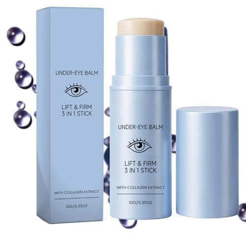 Luxe Korean Under Eye Balm Stick - Återfuktande Ögonkräm för Mörka Ringar och Svullnad - Anti-Aging Fuktkräm med Niacinamid för Rynkor och Fina Linjer - Vegansk Hudvård i Resestorlek (1pcs)