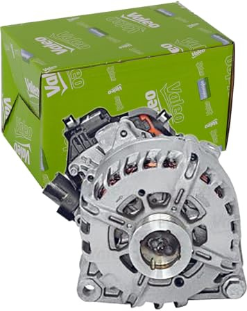 VALEO-439965-Alternador- Intensidad de carga del alternador: 210 Amp - Estrías: 6 estrías - Polea de correa: 53,3 mm - Tensión: 14 V - Sentido de rotación: CLOCKWISE