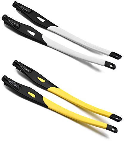 SOODASE 2 Paare Gelb/Weiß Ersatzglasrahmen Gläser beine For Oakley Crosslink Brillengestell