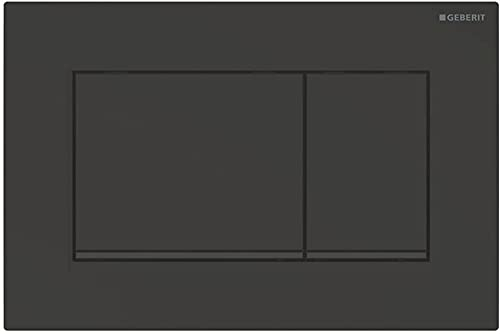 Geberit 115.883.16.1 Sigma30 Plaque de commande de rinçage 2 pièces Noir mat 115883161