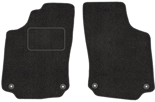 Motohobby Fußmatten passend für Opel Corsa C Schwarz 2-teilig | Automatten, maßgeschneidert, rutschfest, Schmutzschutz für jeden Tag, Velours