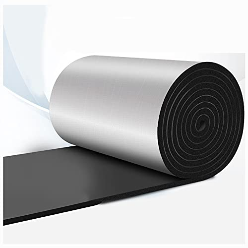 Isolierfolie,Reflektionsfolie Heizkörper,Aluminium Dampfsperrfolie,Für Türen Dächer Fußböden,Self-adhesive Aluminum FoilKommt Mit Silberfolienband (20MM,1 * 10m/3.28 * 32.8ft)