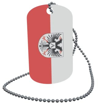 U24 Dog Tag Erkennungsmarke ID Tag an Kette Rheinfelden (Baden) OT Adelhausen Alu 30 x 50 mm