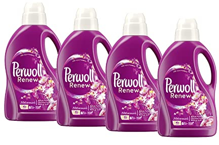 Perwoll Renew Blütenrausch Flüssigwaschmittel (4x25 Wäschen), Feinwaschmittel für Buntwäsche & Weißes, Color Waschmittel verleiht intensive Frische mit blumigem Duft
