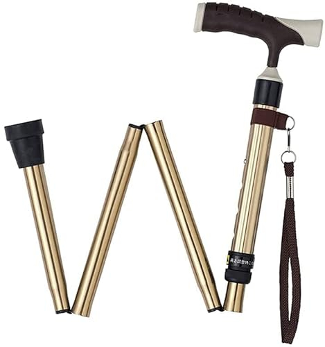 Verstellbarer Faltstock - Männer Ms Crutch - Leichte Teleskopkrücke, Senioren verstellbar mit praktischem Walker-Elterngeschenk Decorate