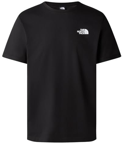 THE NORTH FACE Camiseta Redbox 87NP para Hombre de algodón Negro, Negro, L