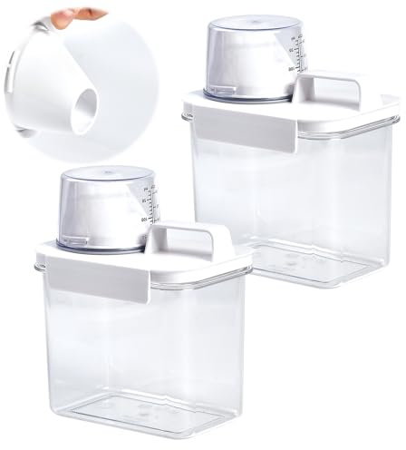 Sewokon 2 st 1100 ml förvaring av tvättmedel, tvättmedelsförvaring, behållare för tvättmedelsdispenser