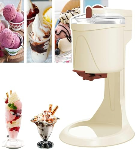 Eismaschine für zu Hause, Softeismaschine, Gefriermaschine für Joghurt-Sorbet, Automatische Eismaschine für die Heimparty,220V