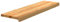 vidaXL Peldaños de escalera 4 uds madera maciza roble marrón claro, peldaño de escalera, peldaño de escalera de roble, alféizar de ventana