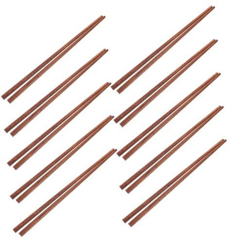 OKUMEYR 10pares Palillos Granel Reutilizables Largos Para Cocinar De Madera Adulto