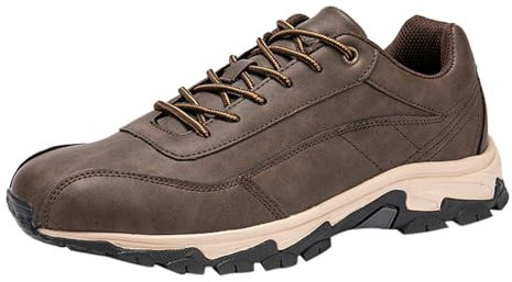 SRZYMJ Schuhe Herren Braun Plateau Sneaker Weiß Winter Arbeitsschuhe Herren Leichte Sicherheitsschuhe Herren Damen Laufschuhe Herren Schlittschuhe Art Schuhe Herren-Handballschuhe Safety Shoes 46