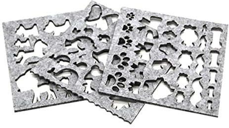 LALAFINA 7piezas Molde De Fieltro De Lana Para Manualidades Plantilla Para Fieltrar Aguja Molde Para Forma Manualidades Para Proyectos De Diy