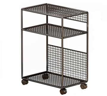 Chariot informatique Support de tour PC Support de placement multicouche domestique Support de processeur mobile avec roulettes verrouillables adapté au boîtier PC de jeu sur tapis de sol Support PC p