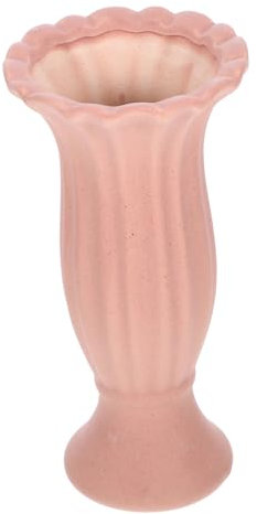 Pink Ceramic Roman Column Flower Arrangement Vase Medium