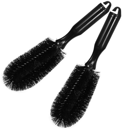 TOPBATHY Cepillo Para Limpiar Neumáticos y Ruedas De Coche, 2 Piezas, Resistente y Multiusos, Adecuado Para Lavado Automotriz, Uso Durante Todo El Año, Práctico Para Detallado De Automóviles