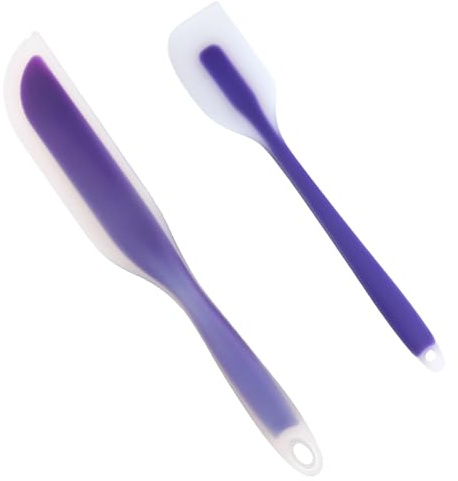 2 Stück Flexibler Silikon Spatel Kompatibel mit Thermomix TM6 TM5 TM31 | 230℃ Hitzebeständige Spatel, Kleine Spatel Schaber, Professioneller Spachtel Teigschaber Küche für Mischtopf, Backen, Kochen