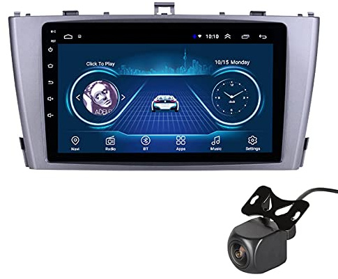 Genérico Reproductor Multimedia Android 10.0 para Toyota Avensis 2009-2015, navegación GPS de 9 Pulgadas, Receptor estéreo Bluetooth, Mirrorlink, Unidad Principal automática