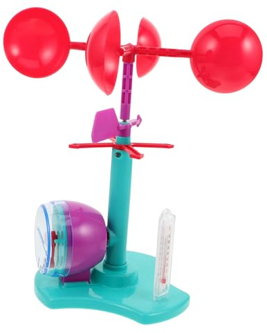 TOYANDONA DIY Wind Vane Science Kit for Interactive Wind Speed and Direction Anemometer Educational Physics Stem Science Experiment with Sturdy Components for Weather and Physics Learning