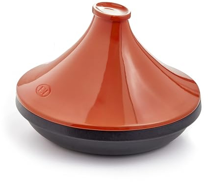 Emile Henry Tajine Delight 32 cm Toscane – Céramique Française Haute Résistance – Tous Feux dont Induction & Four – Plat à Tajine 3 L – Fabriqué en France