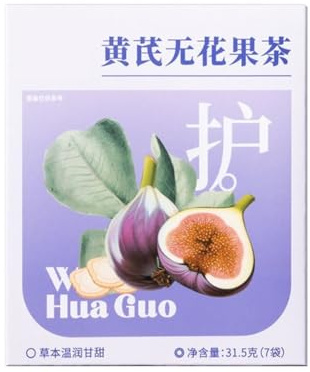 Té de higo, 7 bolsas/caja, bolsas triangulares, aroma afrutado natural, empaquetado individualmente for facilitar la preparación(1pcs)