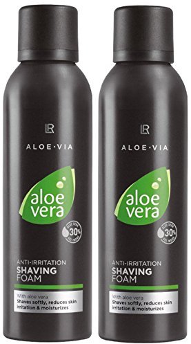 LR ALOE VIA Aloe Vera Hautberuhigender Rasierschaum (2x 200 ml)