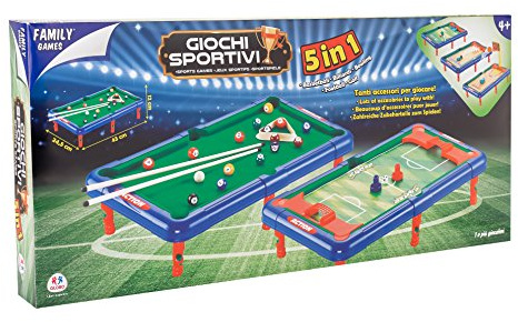 Family Games Gioco 5 in 1 in Scatola, 38249, 43 x 24.5 x 12 cm