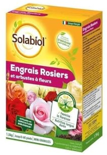 SBM SOLABIOL Engrais ROSIERS ET ARBUSTES A Fleurs Etui 1,5 KG SOROSY15