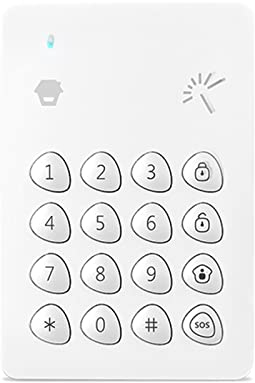 Chuango KP-700 Tastiera digitale wireless con lettore RFID per sistema di allarme di sicurezza domestica - Abilita/Disabilita allarme - Blocco automatico - Tastiera standalone con batteria