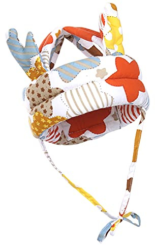Baby säkerhetshatt, mjuk och bekväm hjälm för spädbarn som kryper, justerbar design, lämplig för spädbarn att lära sig gå, gå och springa (färg: stjärnmönster)