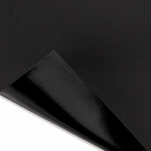 Blackshell® Universal Lackschutzfolie schwarz matt 30cm x 100cm Folie selbstklebend als Auto Folie, Motorrad Folie, Fahrrad Schutzfolie - universal einsetzbar auf Allen glatten Oberflächen