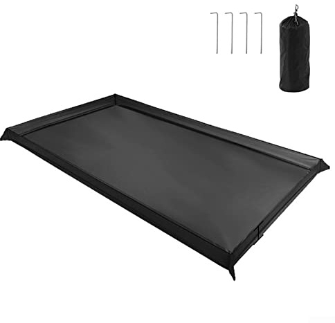 Bâche de sol imperméable de camping, empreinte de tente de camping multifonction, toile de sol imperméable en forme de baignoire 200x80cm