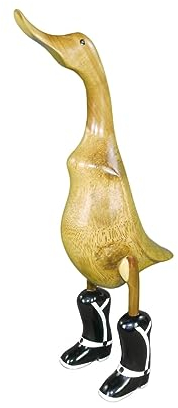 trendforge I Handgefertigte Deko-Enten aus Teakholz I Vielfältige Modelle I Natürliche und hochwertige Holzfiguren für den Innen- und Außenbereich I einzigartiges Geschenk