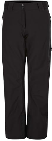 Dare 2b Womens Ice Waterproof Padded Ski Trousers Pants, Breathable & Thermal Scrim Lined Fabric - Perfect for Outdoors Winter & Snow Sports Black
