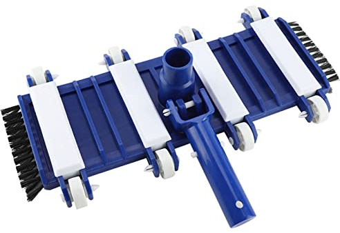Generic Pool Vacuum Head, Universal Swimming Pool Cleaner, Heavy Duty, Blue, Polycarbonate Bristles, Polycarbonate Material, 38x19x10cm, 1 Count