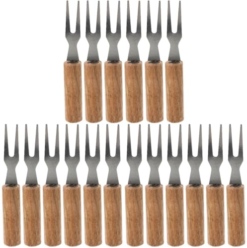 Sosoport Outdoor Bbq Forks 18-Pack Reusable Corn Holders with Ergonomic Handles for Easy Grilling Corn on the Cob at Picnics and Parties