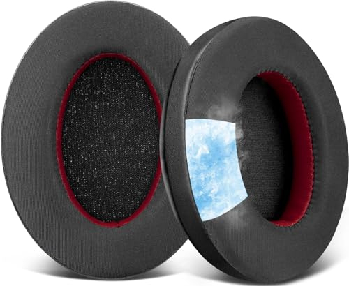 SOULWIT Cuscinetti Auricolari in Gel Refrigerante per Razer Barracuda/Barracuda X/Barracuda X Chroma (non adatti a Barracuda Pro), Padiglioni Cuffie con Schiuma Antirumore, Tessuto Seta Ghiaccio