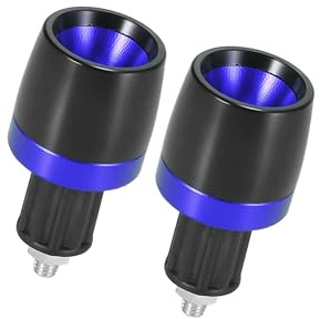Hihaha Lenker-Endkappen, 18 mm, für Motorrad, blau, langlebiges Material, 2 Stück