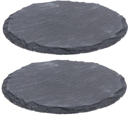 Kisangel Plateforme de Repos pour Tortues 2pcs en Pierre Naturelle, Plateau Ardoise pour Alimentation et Habitat, Design Créatif Simulant Pierre Naturelle pour Reptiles en Terrarium