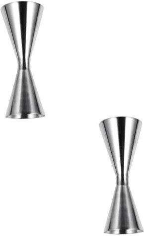 Ciieeo 2 Pièces Tasse À Mesurer À Double Extrémité Boissons Japonaises Shaker À Cocktail Tasses À Mesurer en Acier Inoxydable Bar Jigger Mesures De Boisson Jigger Barman Mesure De Tir