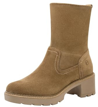 TAMARIS dam komfort boot heel stövletter, cappuccino, 38 EU, Cappuccino, 38 EU