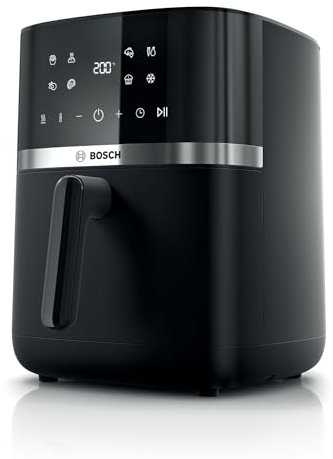 Bosch - Freidora de aire Serie 4 XL, capacidad de 6,1 L, 7 programas. Cocinado más rápido, Negro, MAF462B0, Air Fryer