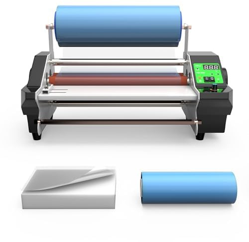 LXWKAI Laminiergerät, Heißlaminator, UV-DTF-Verbundwerkstoff – max. Breite 350 mm, Rolle-zu-Rolle-Transferfolie, inkl. A/B-Folien